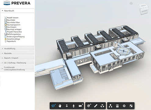 PREVERA-Building-Information-Datenbank - BIM Viewer und BIM-Integration