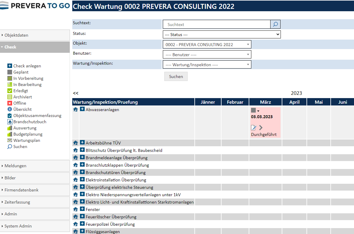 Anlagenkennzeichnung und Wartungsanlagen_PREVERA